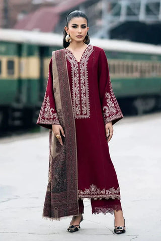 Sapphire Dhanak Embroidered Three Piece