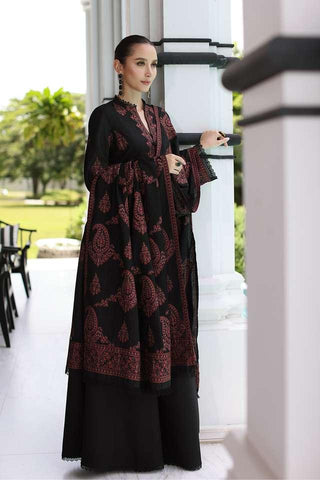 Dhanak-3PC Embroidered Shirt with Dhanak Embroidered Shawl-
